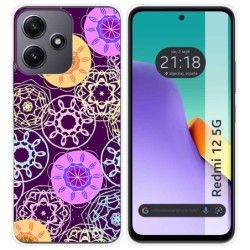 Funda Silicona para Xiaomi Redmi 12 5G diseño Radial Dibujos