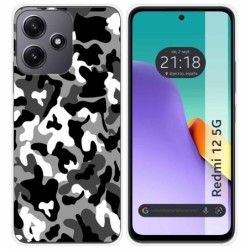 Funda Silicona para Xiaomi Redmi 12 5G diseño Snow Camuflaje Dibujos