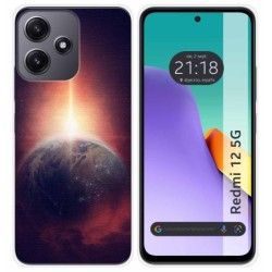 Funda Silicona para Xiaomi Redmi 12 5G diseño Tierra Dibujos