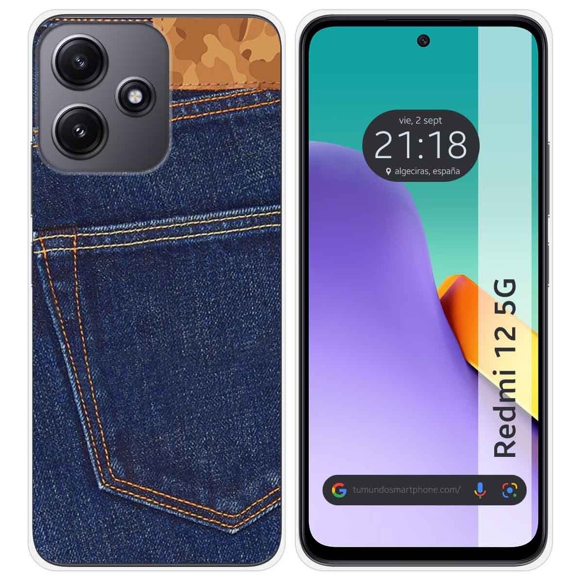 Funda Silicona para Xiaomi Redmi 12 5G diseño Vaquero Dibujos