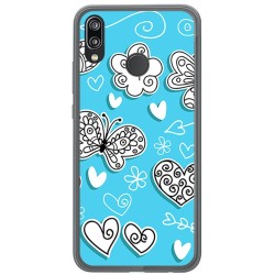 Funda Gel Tpu para Huawei P20 Lite Diseño Mariposas Dibujos
