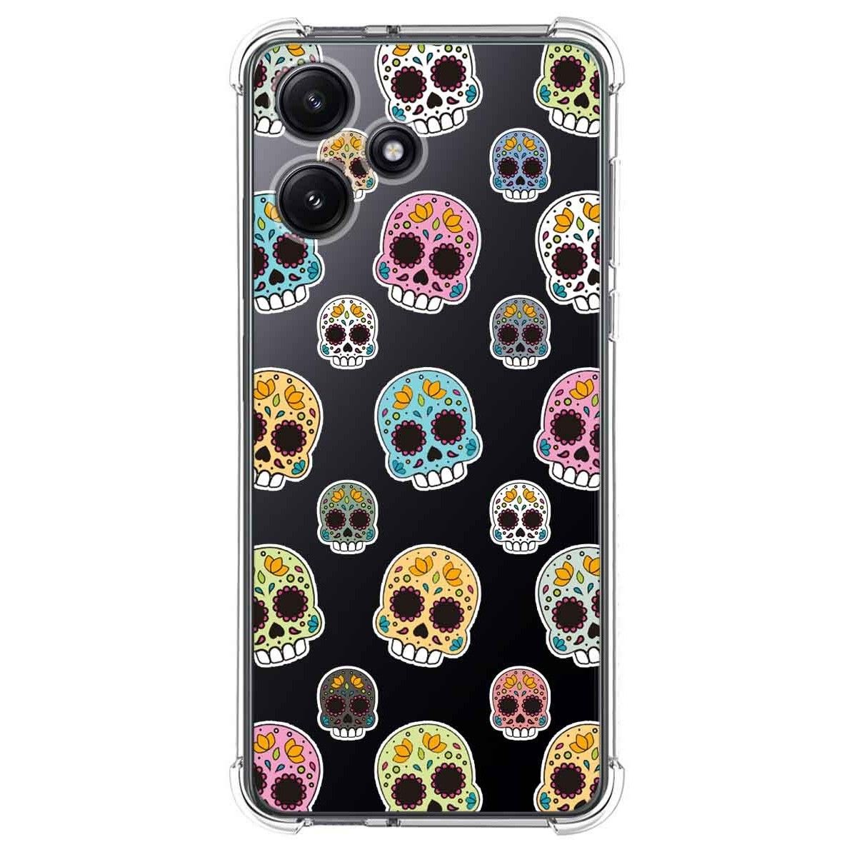 Funda Silicona Antigolpes para Xiaomi Redmi 12 5G diseño Catrina Dibujos