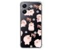 Funda Silicona Antigolpes para Xiaomi Redmi 12 5G diseño Cerdos Dibujos