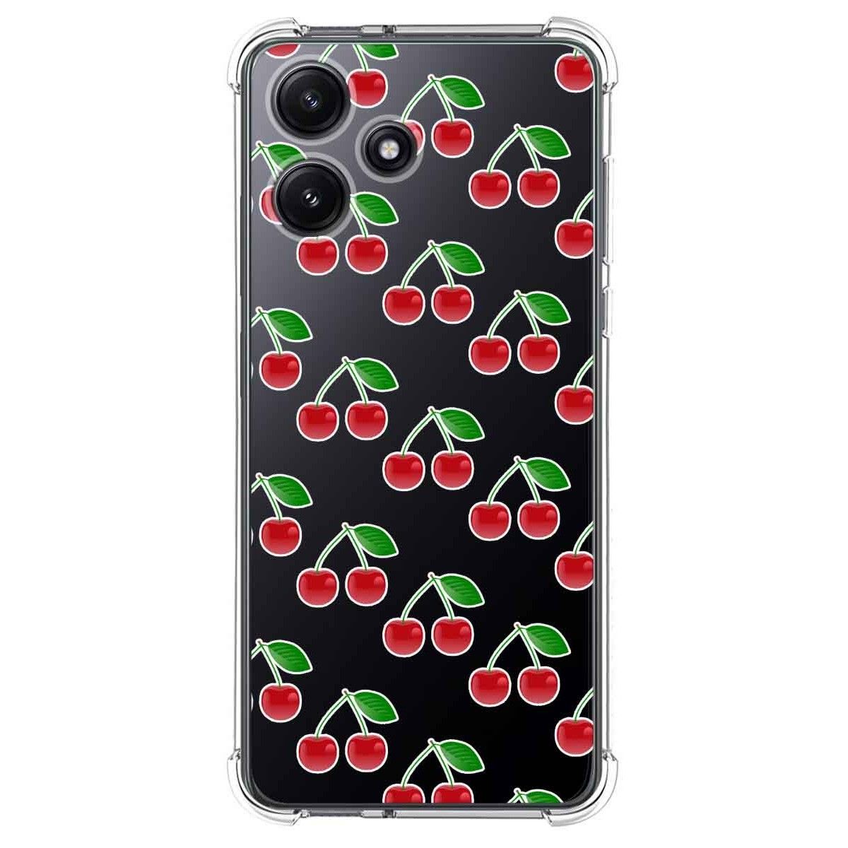 Funda Silicona Antigolpes para Xiaomi Redmi 12 5G diseño Cerezas Dibujos
