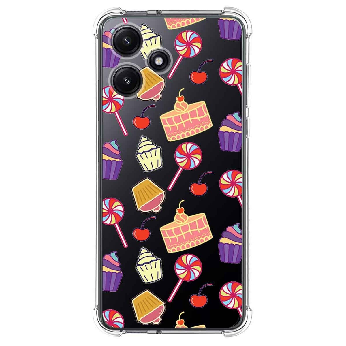 Funda Silicona Antigolpes para Xiaomi Redmi 12 5G diseño Dulces 01 Dibujos