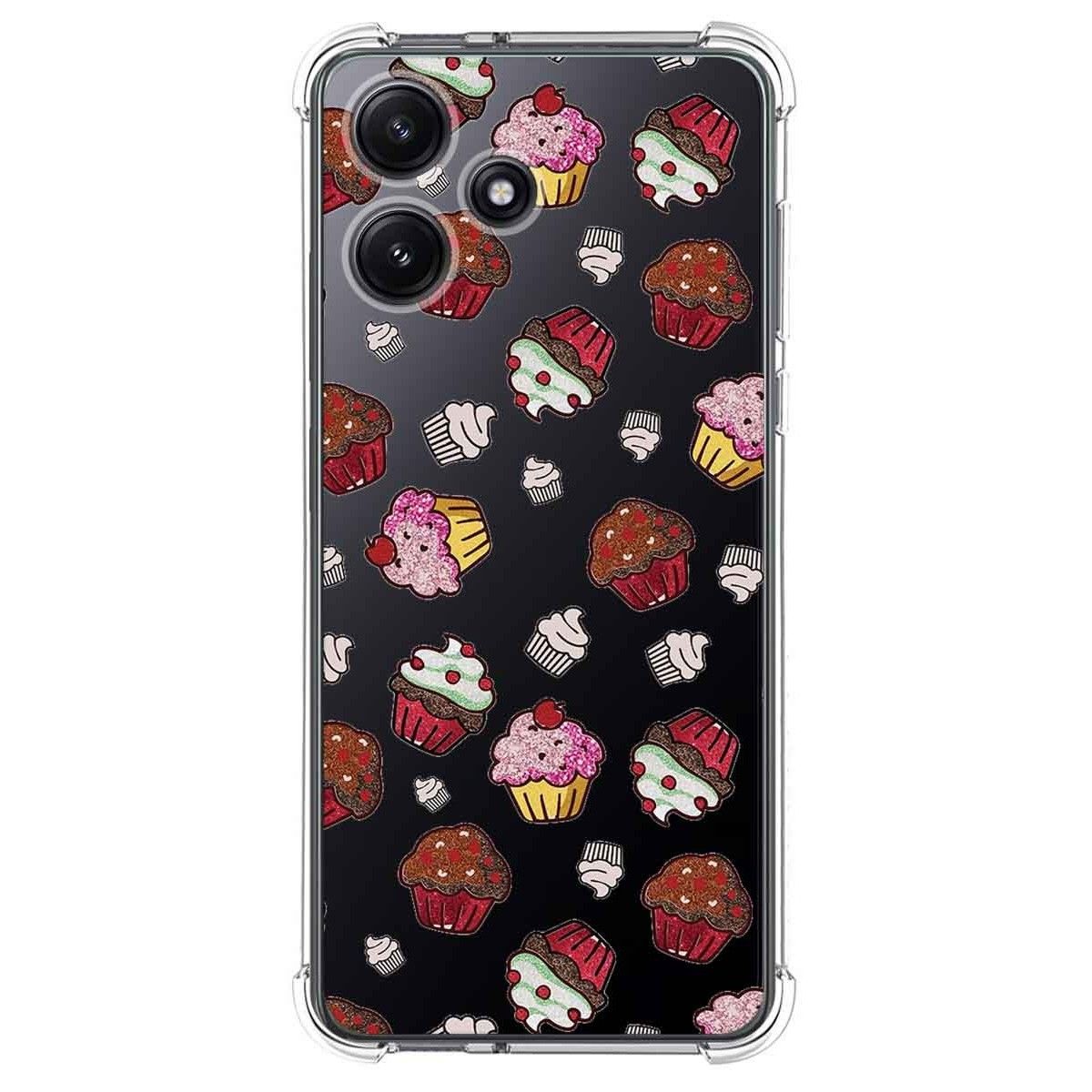 Funda Silicona Antigolpes para Xiaomi Redmi 12 5G diseño Muffins Dibujos