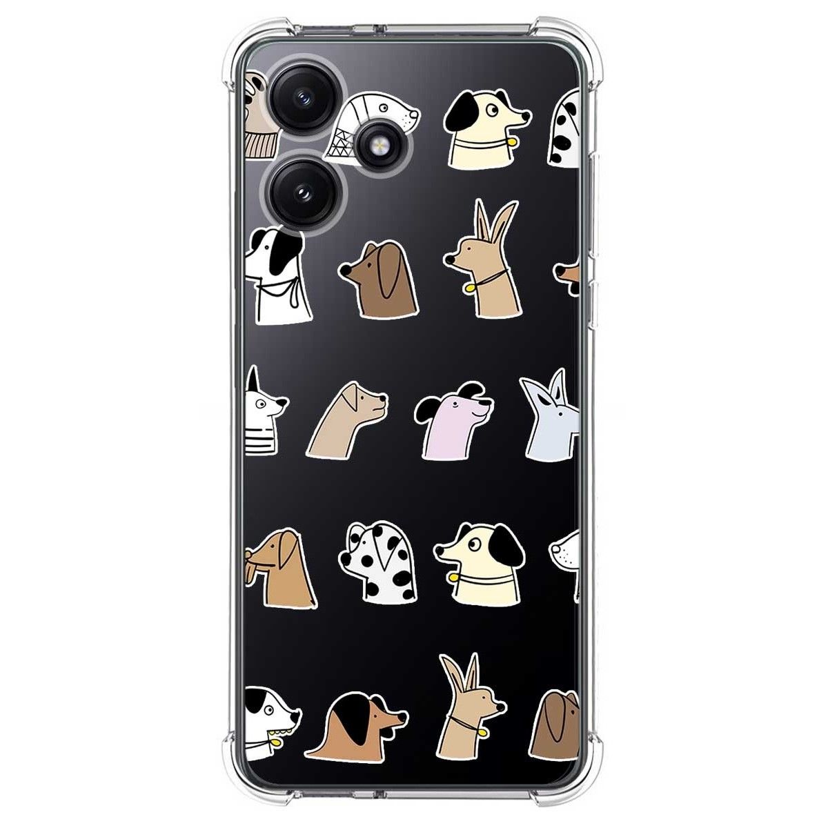 Funda Silicona Antigolpes para Xiaomi Redmi 12 5G diseño Perros Dibujos