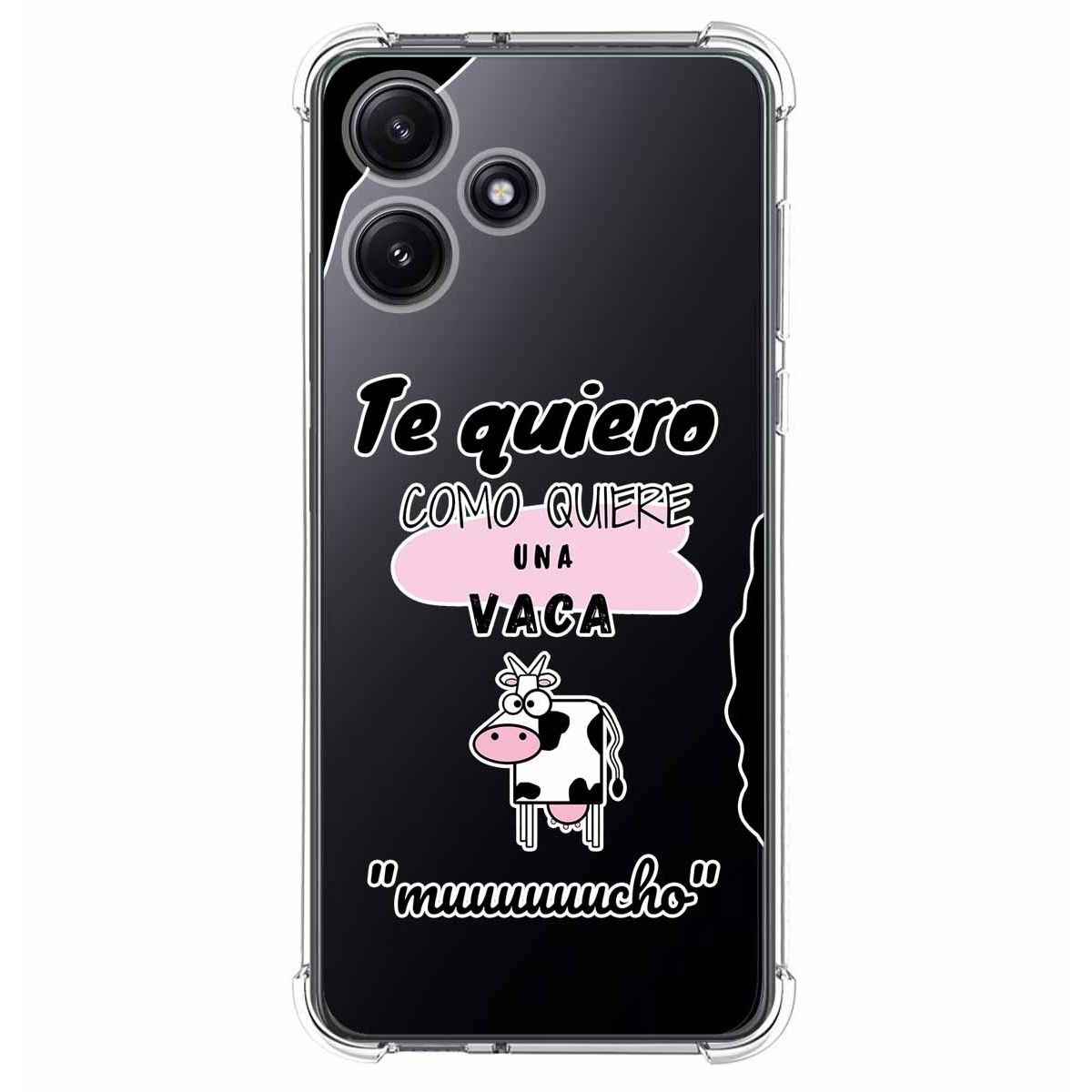 Funda Silicona Antigolpes para Xiaomi Redmi 12 5G diseño Vaca Dibujos