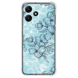 Funda Silicona Antigolpes para Xiaomi Redmi 12 5G diseño Flores 03 Dibujos