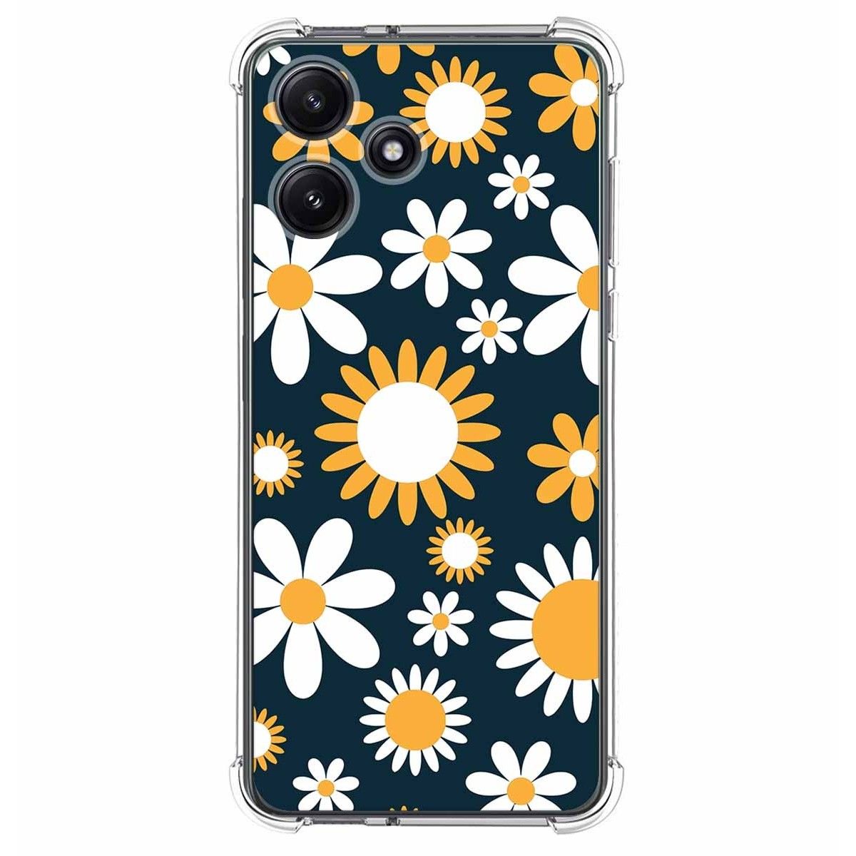Funda Silicona Antigolpes para Xiaomi Redmi 12 5G diseño Flores 08 Dibujos