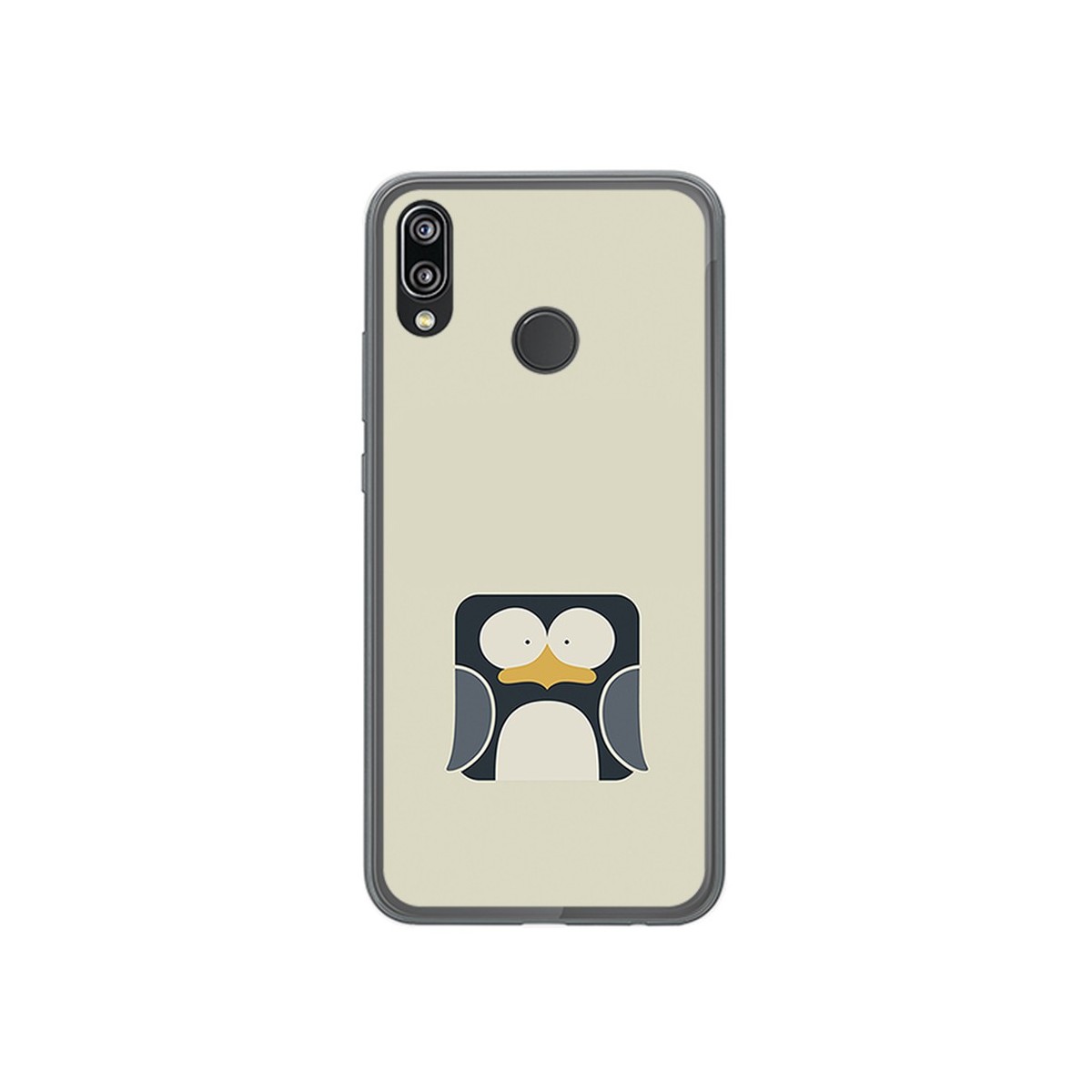 Funda Gel Tpu para Huawei P20 Lite Diseño Pingüino Dibujos