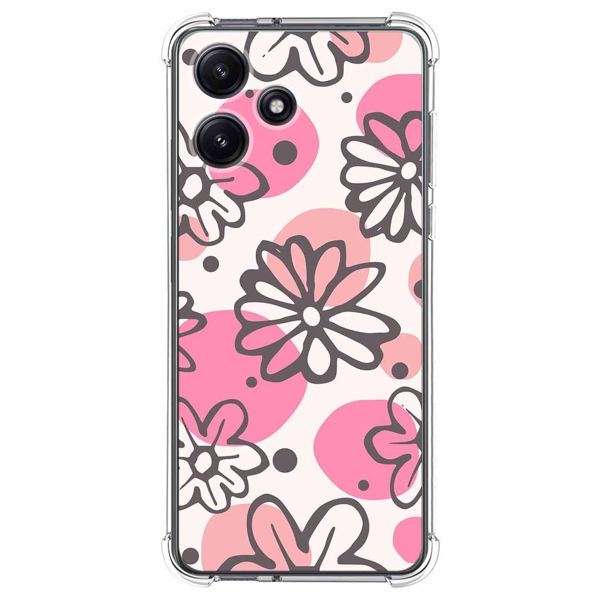 Funda Silicona Antigolpes para Xiaomi Redmi 12 5G diseño Flores 09 Dibujos