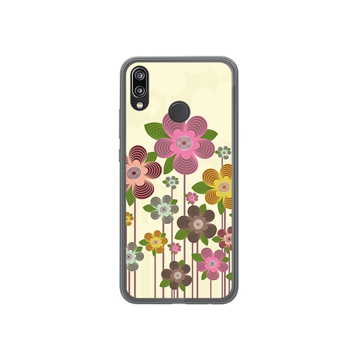 Funda Gel Tpu para Huawei P20 Lite Diseño Primavera En Flor Dibujos