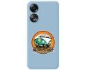 Funda Silicona Líquida Azul para Oppo A58 4G diseño Adventure Dibujos