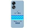 Funda Silicona Líquida Azul para Oppo A58 4G diseño Agua Dibujos