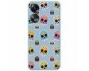 Funda Silicona Líquida Azul para Oppo A58 4G diseño Catrina Dibujos