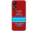 Funda Silicona Líquida Roja para Oppo A58 4G diseño Agua Dibujos