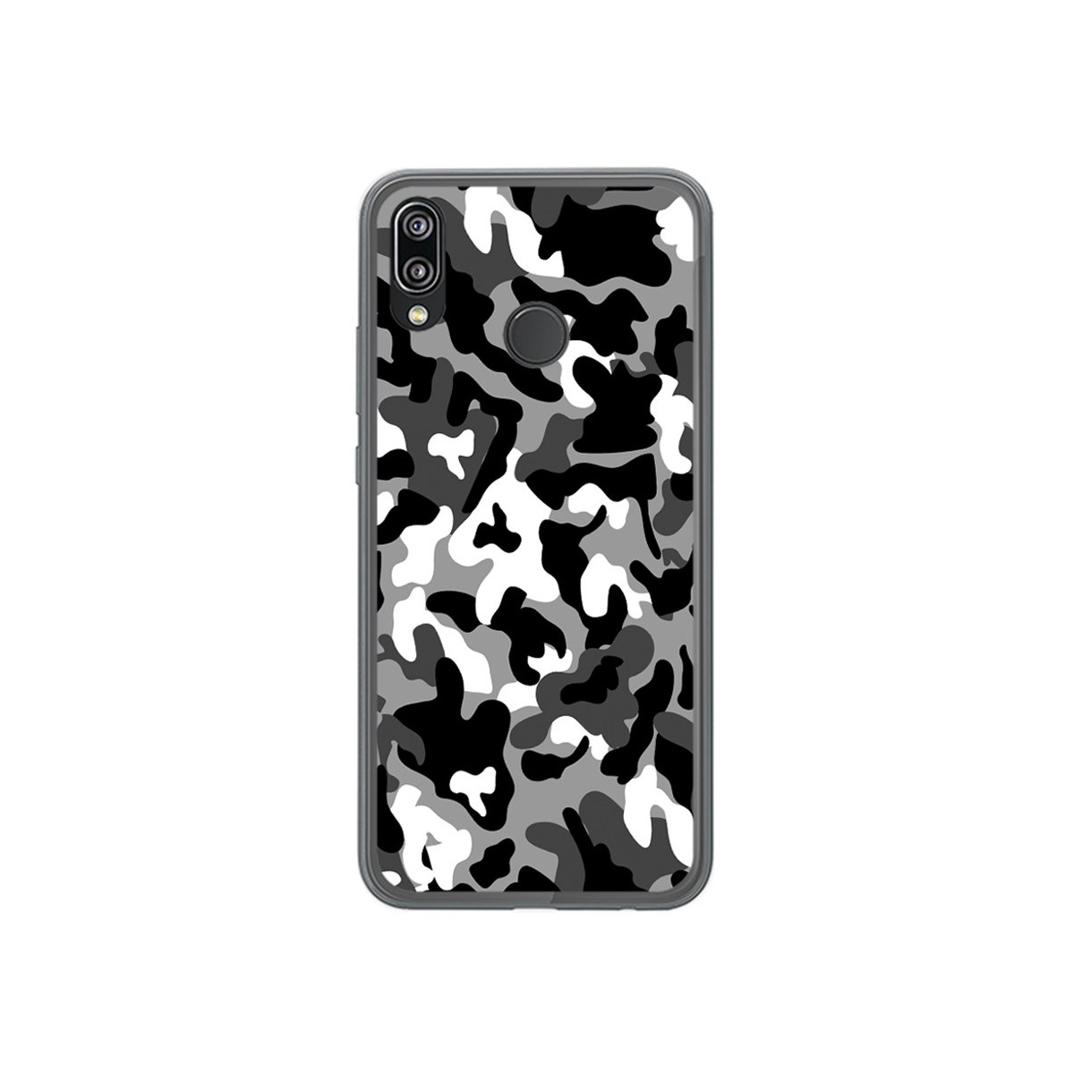 Funda Gel Tpu para Huawei P20 Lite Diseño Snow Camuflaje Dibujos