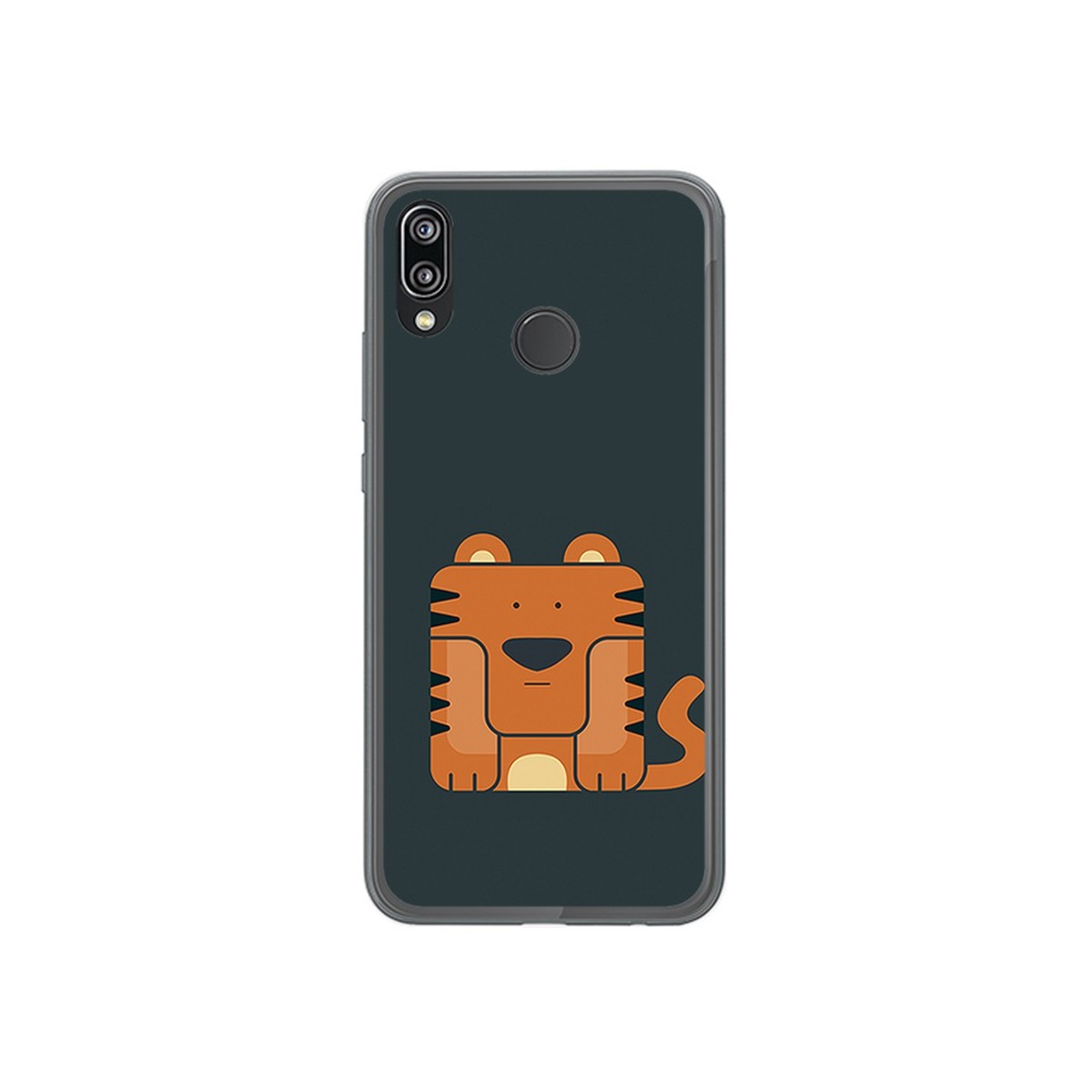 Funda Gel Tpu para Huawei P20 Lite Diseño Tigre Dibujos