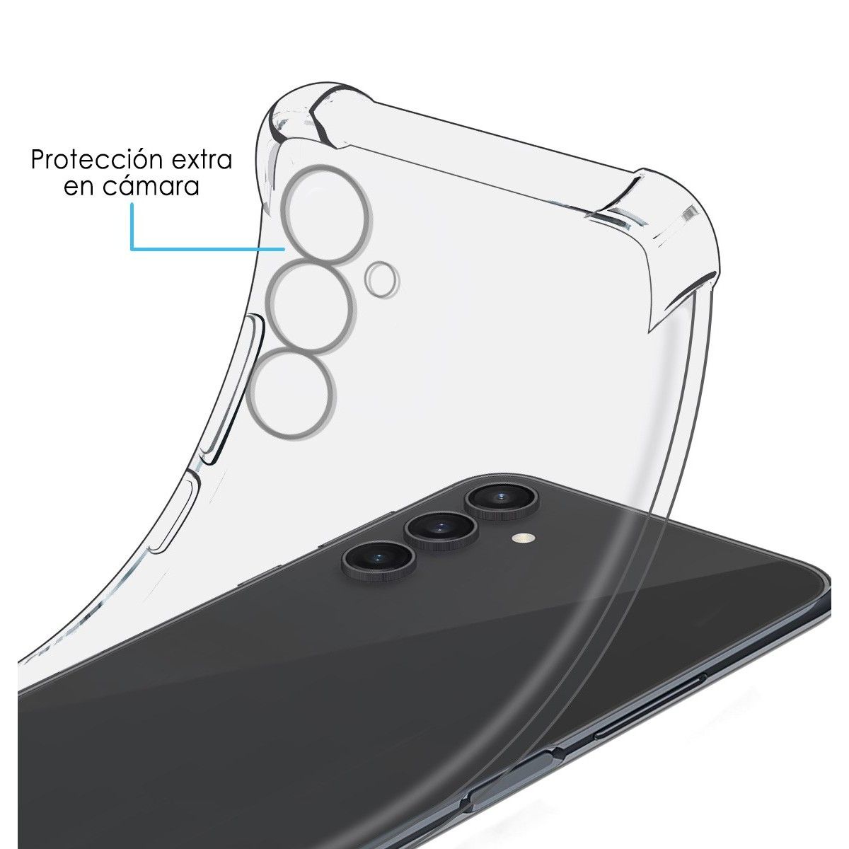 Funda Silicona Antigolpes Transparente para Samsung Galaxy S23 FE 5G