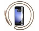 Funda Colgante Transparente para Samsung Galaxy S23 FE 5G con Cordon Camel