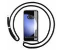 Funda Colgante Transparente para Samsung Galaxy S23 FE 5G con Cordon Negro