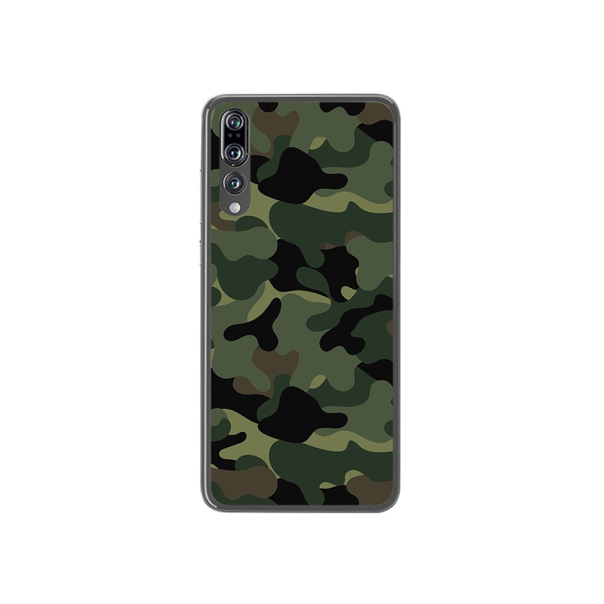 Funda Gel Tpu para Huawei P20 Pro Diseño Camuflaje Dibujos