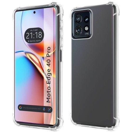 Funda Silicona Antigolpes Transparente para Motorola Edge 40 Pro 5G