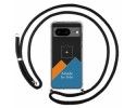 Personaliza tu Funda Colgante Transparente para Google Pixel 8 5G con Cordon Negro Dibujo Personalizada