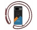 Personaliza tu Funda Colgante Transparente para Google Pixel 8 5G con Cordon Rosa / Dorado Dibujo Personalizada