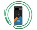 Personaliza tu Funda Colgante Transparente para Google Pixel 8 5G con Cordon Verde Agua Dibujo Personalizada