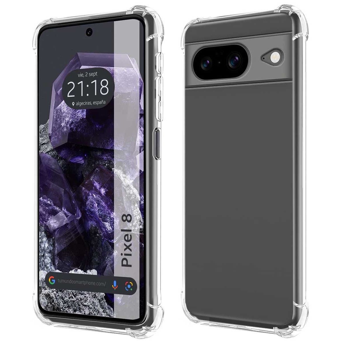 Funda Silicona Antigolpes Transparente para Google Pixel 8 5G