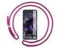 Funda Colgante Transparente para Google Pixel 8 5G con Cordon Rosa Fucsia