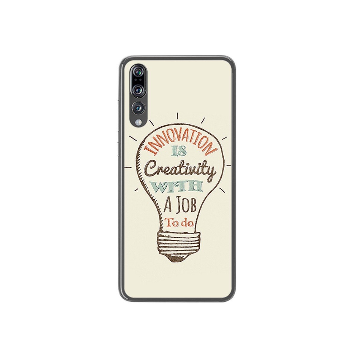 Funda Gel Tpu para Huawei P20 Pro Diseño Creativity Dibujos