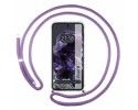 Funda Colgante Transparente para Google Pixel 8 5G con Cordon Morado