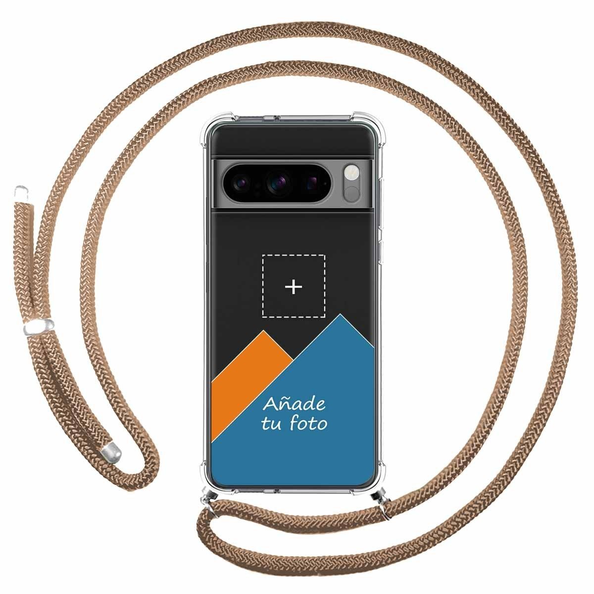 Personaliza tu Funda Colgante Transparente para Google Pixel 8 Pro 5G con Cordon Camel Dibujo Personalizada