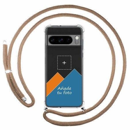 Personaliza tu Funda Colgante Transparente para Google Pixel 8 Pro 5G con Cordon Camel Dibujo Personalizada