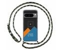 Personaliza tu Funda Colgante Transparente para Google Pixel 8 Pro 5G con Cordon Verde / Dorado Dibujo Personalizada