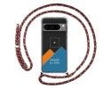 Personaliza tu Funda Colgante Transparente para Google Pixel 8 Pro 5G con Cordon Rosa / Dorado Dibujo Personalizada