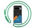 Personaliza tu Funda Colgante Transparente para Google Pixel 8 Pro 5G con Cordon Verde Agua Dibujo Personalizada