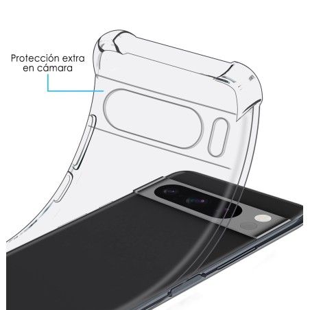 Funda Silicona Antigolpes Transparente para Google Pixel 8 Pro 5G