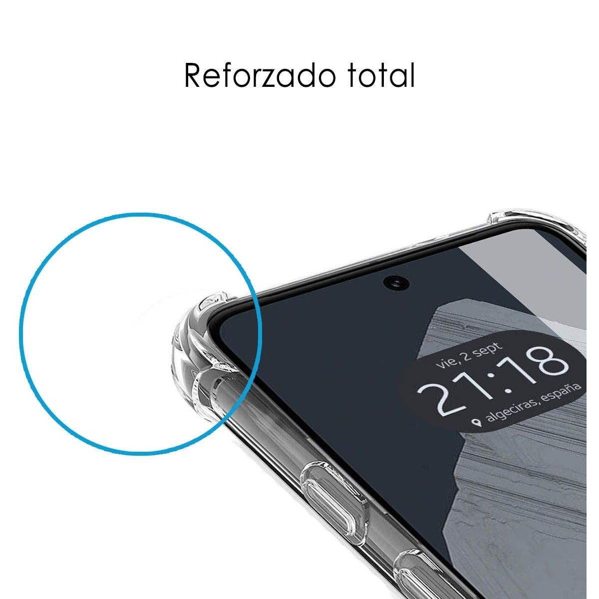 Funda Silicona Antigolpes Transparente para Google Pixel 8 Pro 5G