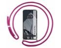 Funda Colgante Transparente para Google Pixel 8 Pro 5G con Cordon Rosa Fucsia