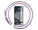 Funda Colgante Transparente para Google Pixel 8 Pro 5G con Cordon Morado