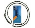 Personaliza tu Funda Colgante Transparente para Motorola Moto G14 con Cordon Verde / Dorado Dibujo Personalizada