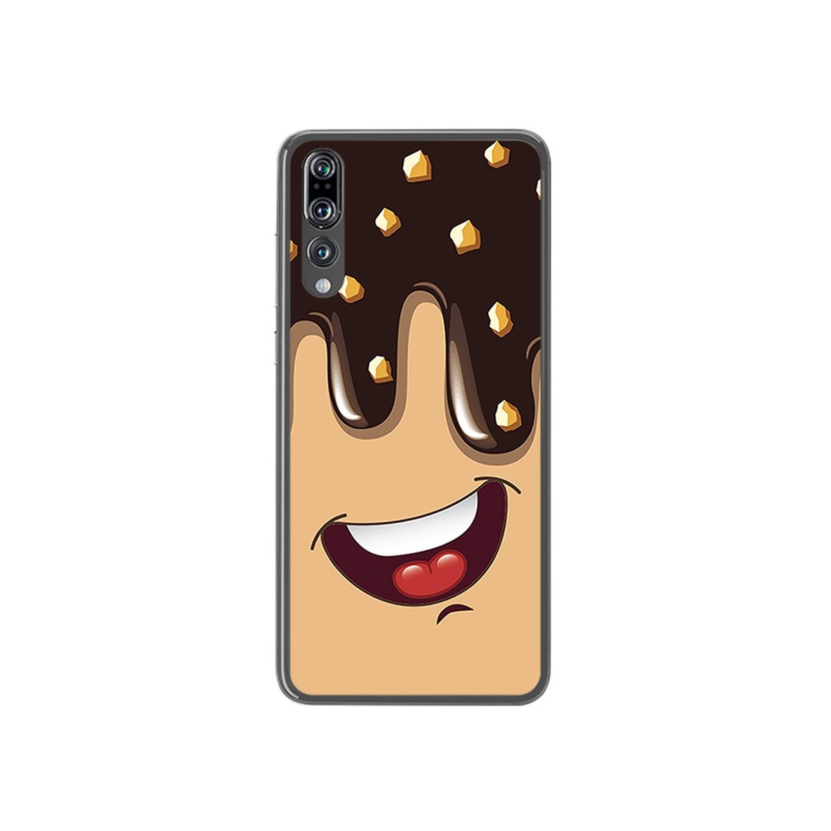 Funda Gel Tpu para Huawei P20 Pro Diseño Helado Chocolate Dibujos