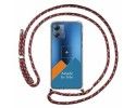Personaliza tu Funda Colgante Transparente para Motorola Moto G14 con Cordon Rosa / Dorado Dibujo Personalizada