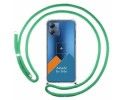 Personaliza tu Funda Colgante Transparente para Motorola Moto G14 con Cordon Verde Agua Dibujo Personalizada
