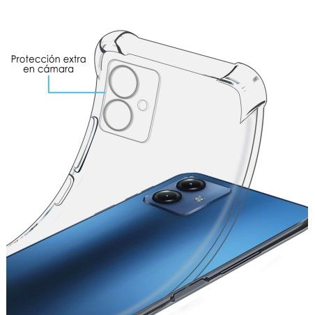 Funda Silicona Antigolpes Transparente para Motorola Moto G14