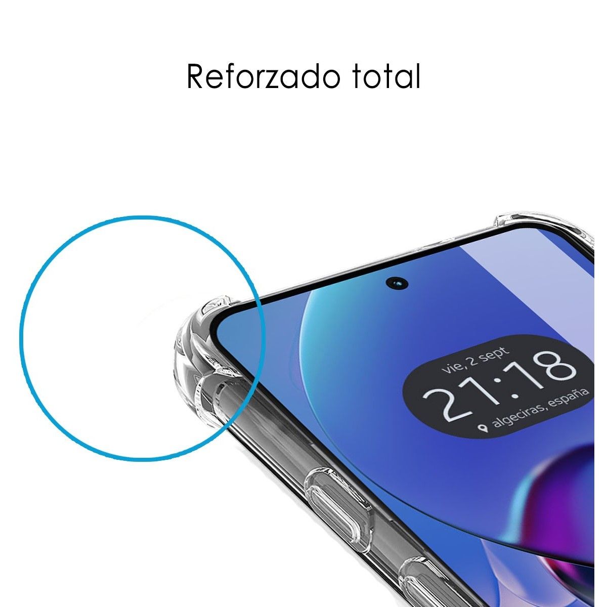 Funda Silicona Antigolpes Transparente para Motorola Moto G14